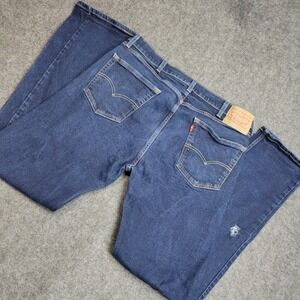Levis 505 Jeans Mens 38X34 Straight Leg Stretch Preppy City Everyday Weekend